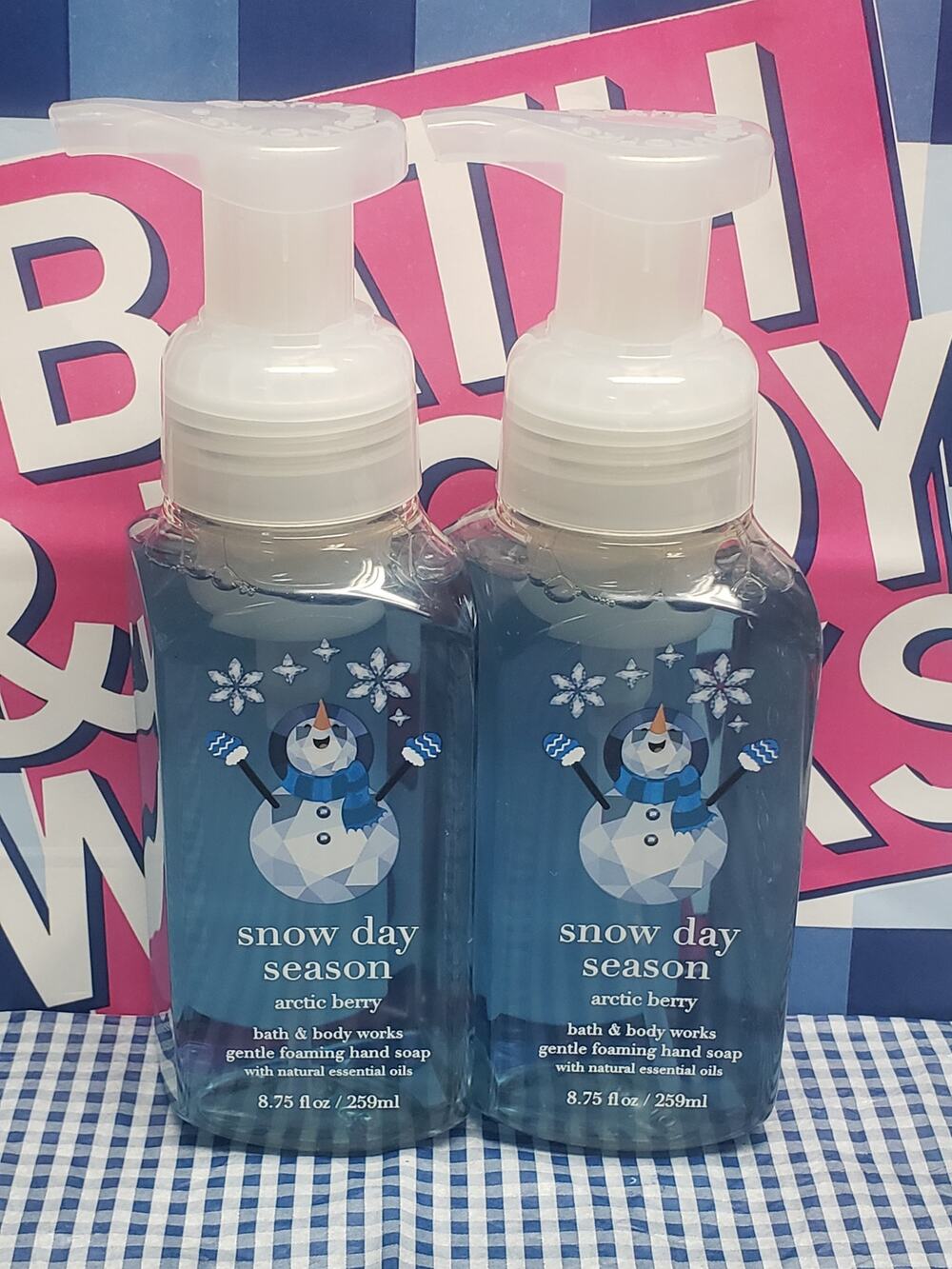 BBW Snow Day Season Gentle Foaming Hand Soap 2 Pack